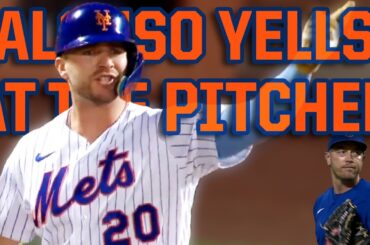 alonso yells at pitcher for yelling at him a breakdown youtube thumbnail