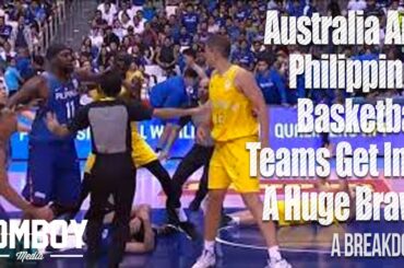 australia and philippines basketball teams get into a huge brawl a breakdown youtube thumbnail