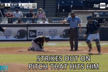 batter strikes out on a pitch that hits him a breakdown youtube thumbnail