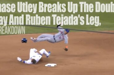 chase utley breaks up the double play and ruben tejadas leg a breakdown youtube thumbnail