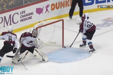 gabriel landeskog accidentally nets the overtime goal for the other team a breakdown youtube thumbnail
