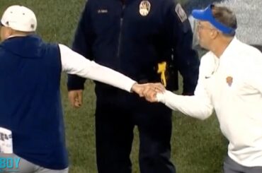 georgia tech coach gives pitt coach a rude handshake a breakdown youtube thumbnail