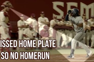 home run gets taken away because he missed home plate a breakdown youtube thumbnail