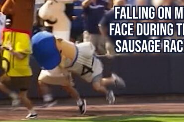 i ran in the sausage mascot race and fell hard a breakdown youtube thumbnail