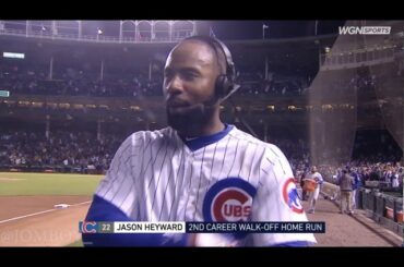 jason heyward hits a laser to left and the cubs walk it off vs the marlins a breakdwon youtube thumbnail