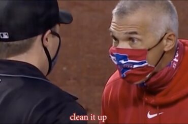 joe girardi tells the ump to clean up his act after getting ejected a breakdown youtube thumbnail