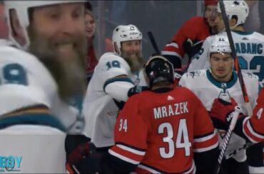 joe thornton drops hurricanes goalie with one punch a breakdown youtube thumbnail