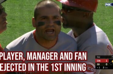 joey votto his manager and a fan get ejected in the 1st a breakdown youtube thumbnail