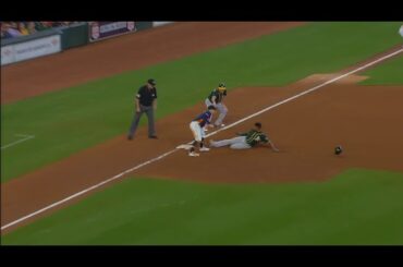 josh reddick and carlos correa perfect relay throw to get semien a breakdown youtube thumbnail