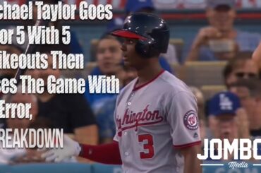 michael taylor goes 0 for 5 with 5 strikeouts then loses the game with an error a breakdown youtube thumbnail