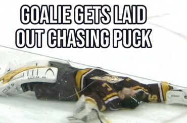 minnesota goalie gets leveled a breakdown youtube thumbnail