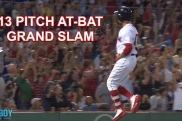 mookie betts ends 13 pitch at bat with a grand slam a breakdown youtube thumbnail