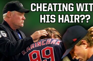 pitcher accused of cheating via his hair a breakdown youtube thumbnail