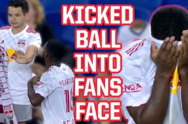 player kicks ball right into fans face a breakdown youtube thumbnail