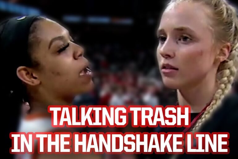 texas player talks trash in the handshake line a breakdown youtube thumbnail