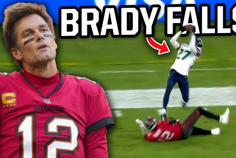 tom brady falls and trips player during botched trick play a breakdown youtube thumbnail