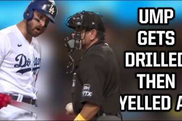 umpire gets drilled during eventful at bat a breakdown youtube thumbnail