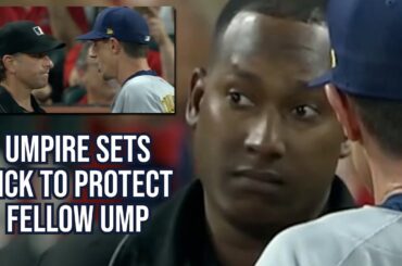 umpire sets great pick to protect fellow umpire a breakdown youtube thumbnail