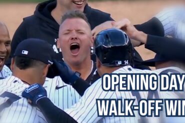 yankees celebrate an opening day walk off a breakdown youtube thumbnail