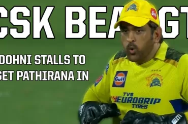 MS Dhoni strategically stalls and CSK beat GT a breakdown